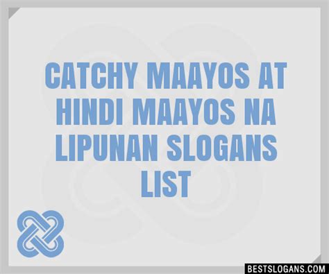 100+ Catchy Matiwasay Na Lipunan Slogans 2024 + Generator .
